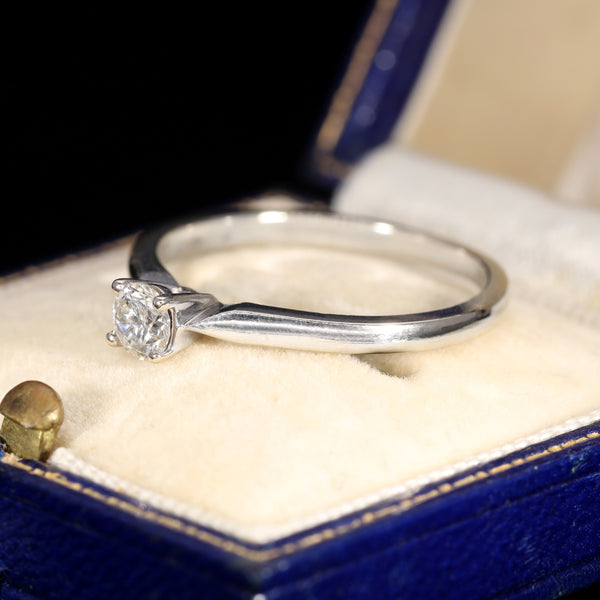 The Vintage Brilliant Cut Diamond Solitaire Petite Ring