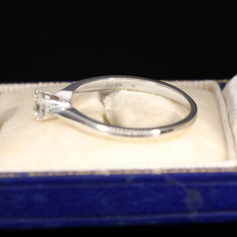 The Vintage Brilliant Cut Diamond Solitaire Petite Ring