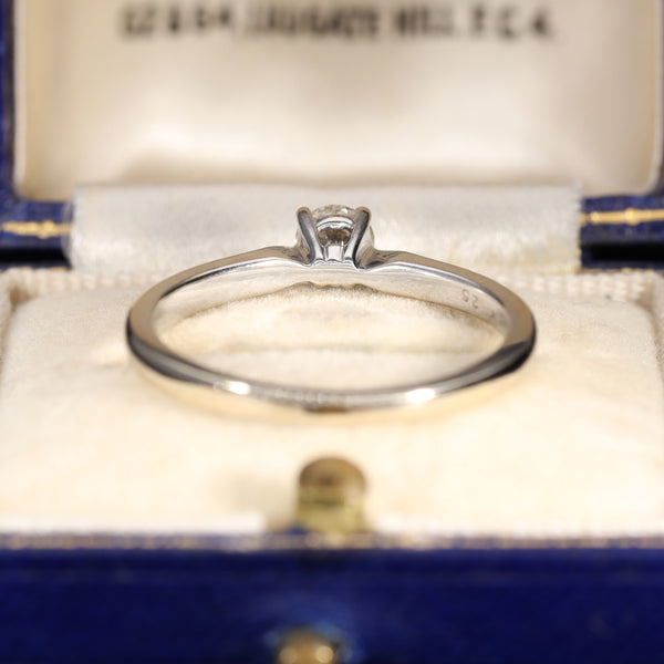 The Vintage Brilliant Cut Diamond Solitaire Petite Ring