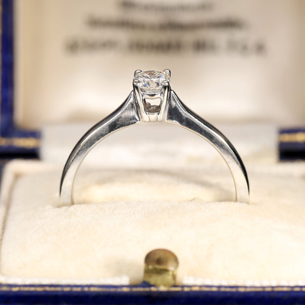 The Vintage Brilliant Cut Diamond Solitaire Petite Ring