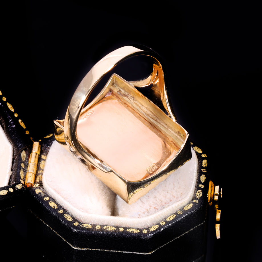 The Vintage Black Onyx and Diamond Ring