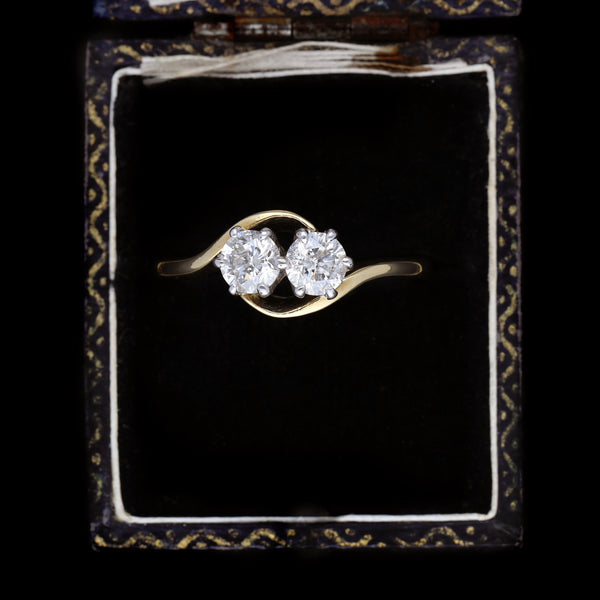 The Vintage Toi Et Moi Brilliant Cut Diamond Ring - Antique Jewellers