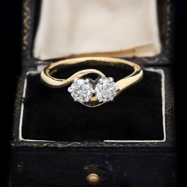 The Vintage Toi Et Moi Brilliant Cut Diamond Ring