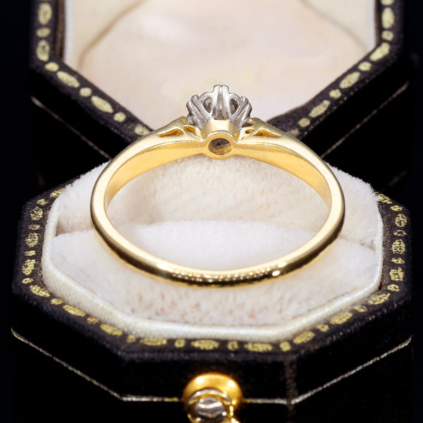 The Vintage Brilliant Cut Solitaire Diamond Splendid Ring - Antique Jewellers