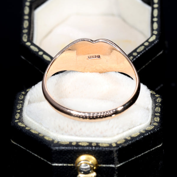 The Antique 1920 Heart Signet Ring - Antique Jewellers