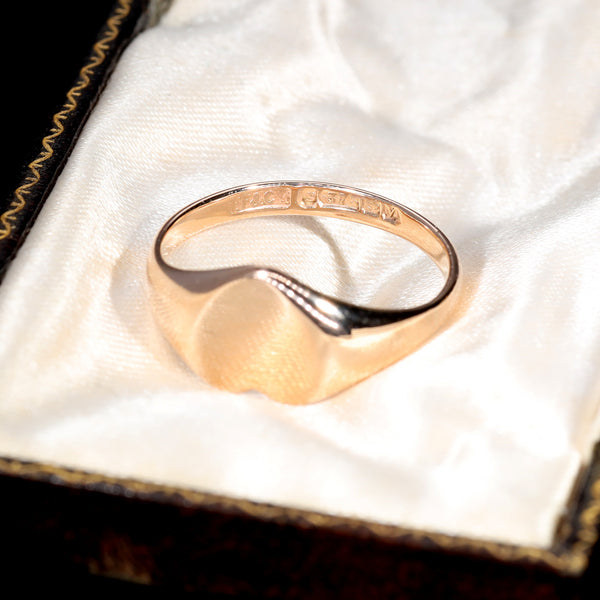 The Antique 1920 Heart Signet Ring - Antique Jewellers