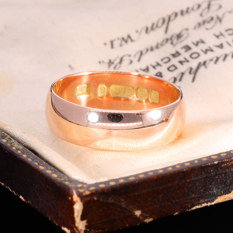 The Antique 1912 9ct Rose Gold Wedding Ring