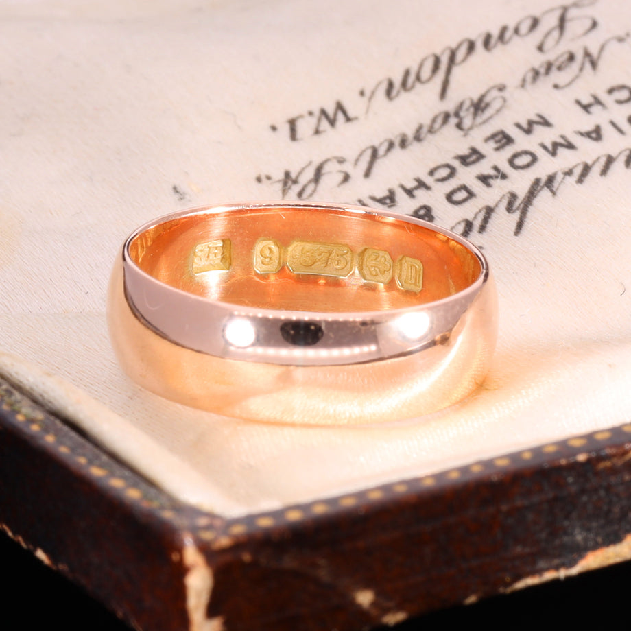 The Antique 1912 9ct Rose Gold Wedding Ring