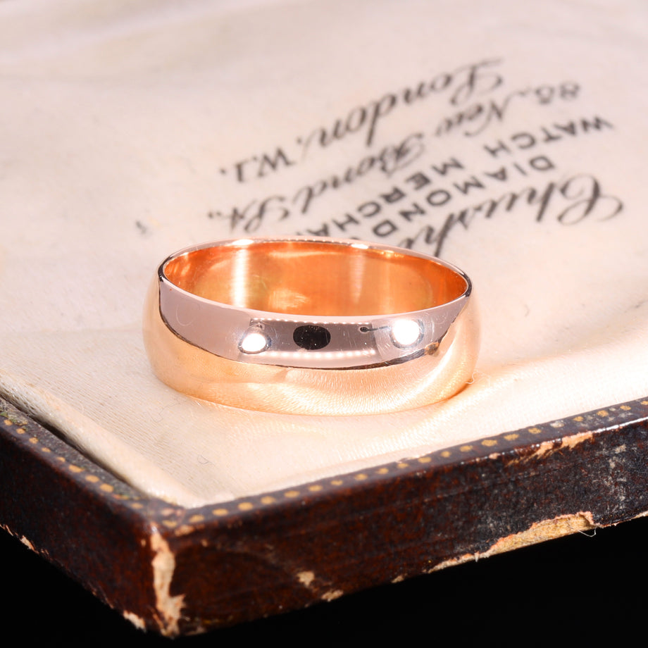 The Antique 1912 9ct Rose Gold Wedding Ring