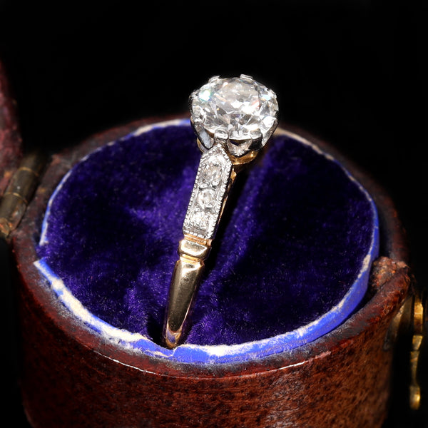 The Vintage Old European Cut Diamond Ring - Antique Jewellers