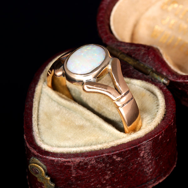 The Antique 22ct Gold 1923 Opal Ring