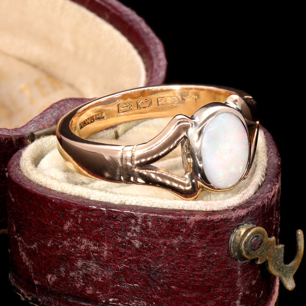 The Antique 22ct Gold 1923 Opal Ring