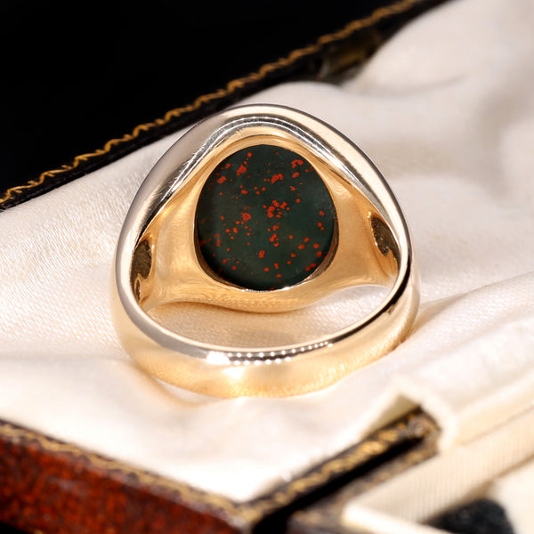 The Vintage 1963 Bloodstone Capricorn Signet Ring