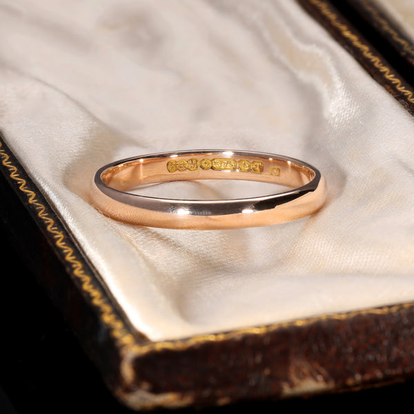 The Vintage 1943 9ct Rose Gold Wedding Ring