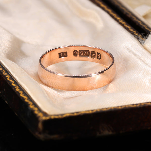 The Antique 1926 9ct Rose Gold Wedding Ring