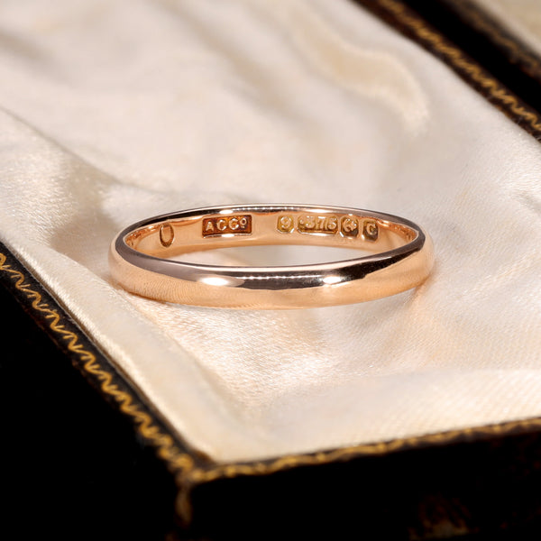 The Vintage 1927 9ct Rose Gold Wedding Ring