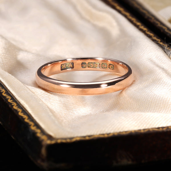 The Vintage 1927 9ct Rose Gold Wedding Ring