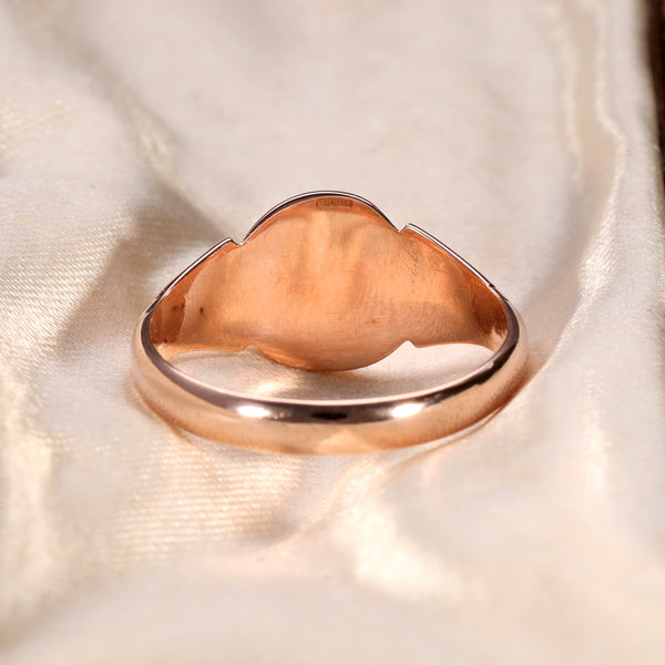 The Antique 1920 Rose Gold 9ct Signet Ring