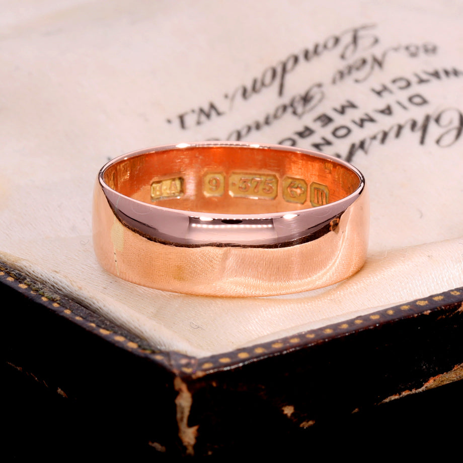 The Antique 1911 9ct Rose Gold Wedding Ring