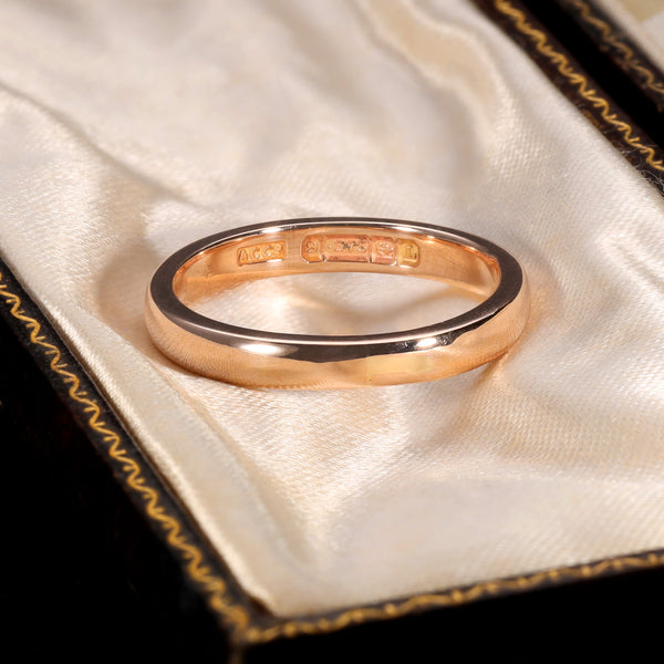 The Vintage 1935 9ct Rose Gold Wedding Ring