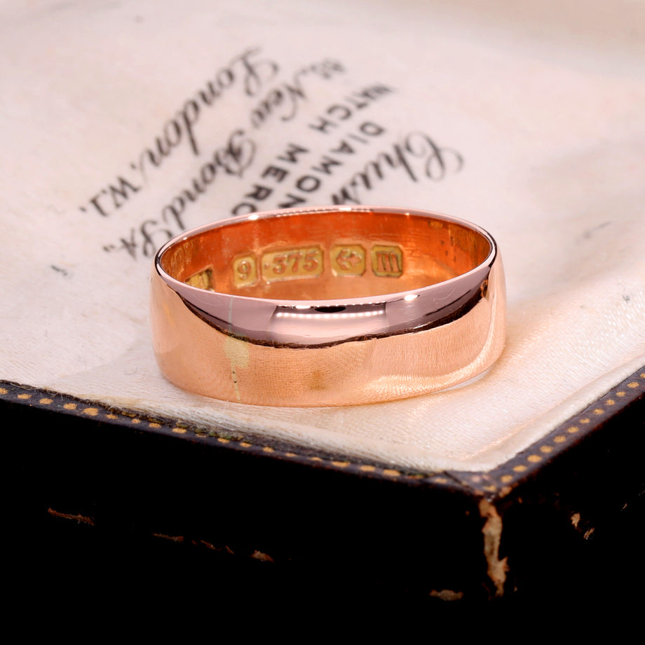 The Antique 1911 9ct Rose Gold Wedding Ring