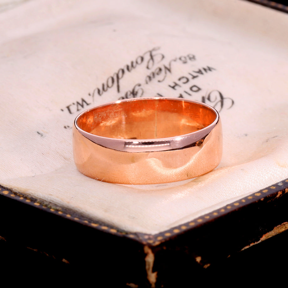 The Antique 1911 9ct Rose Gold Wedding Ring