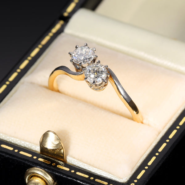 The Vintage Toi Et Moi Brilliant Cut Diamond Eternal Ring