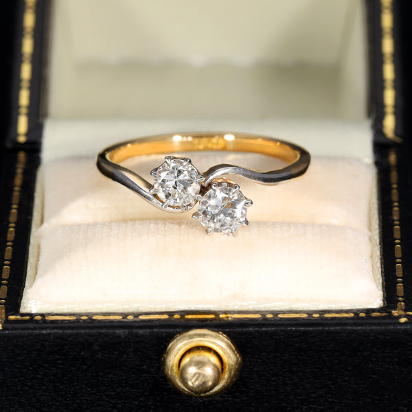 The Vintage Toi Et Moi Brilliant Cut Diamond Eternal Ring