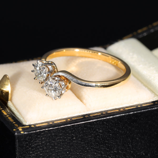 The Vintage Toi Et Moi Brilliant Cut Diamond Eternal Ring