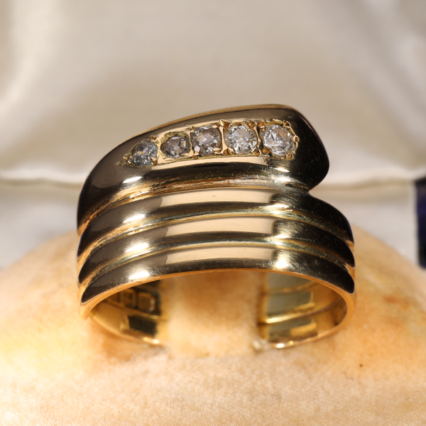 The Antique 1890 Victorian Diamond Snake Ring