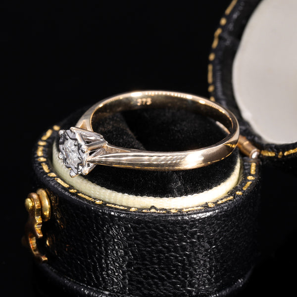 The Vintage Star Illusion Solitaire Diamond Ring