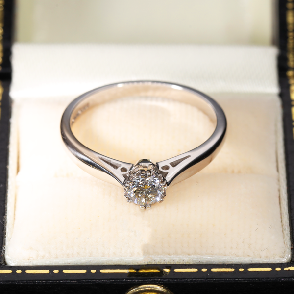 The Vintage White Gold Diamond Classic Ring