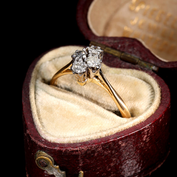 The Contemporary Four Diamond Cluster Ring