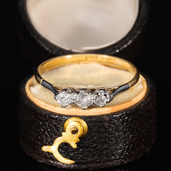 The Vintage Three Diamond Classic Ring