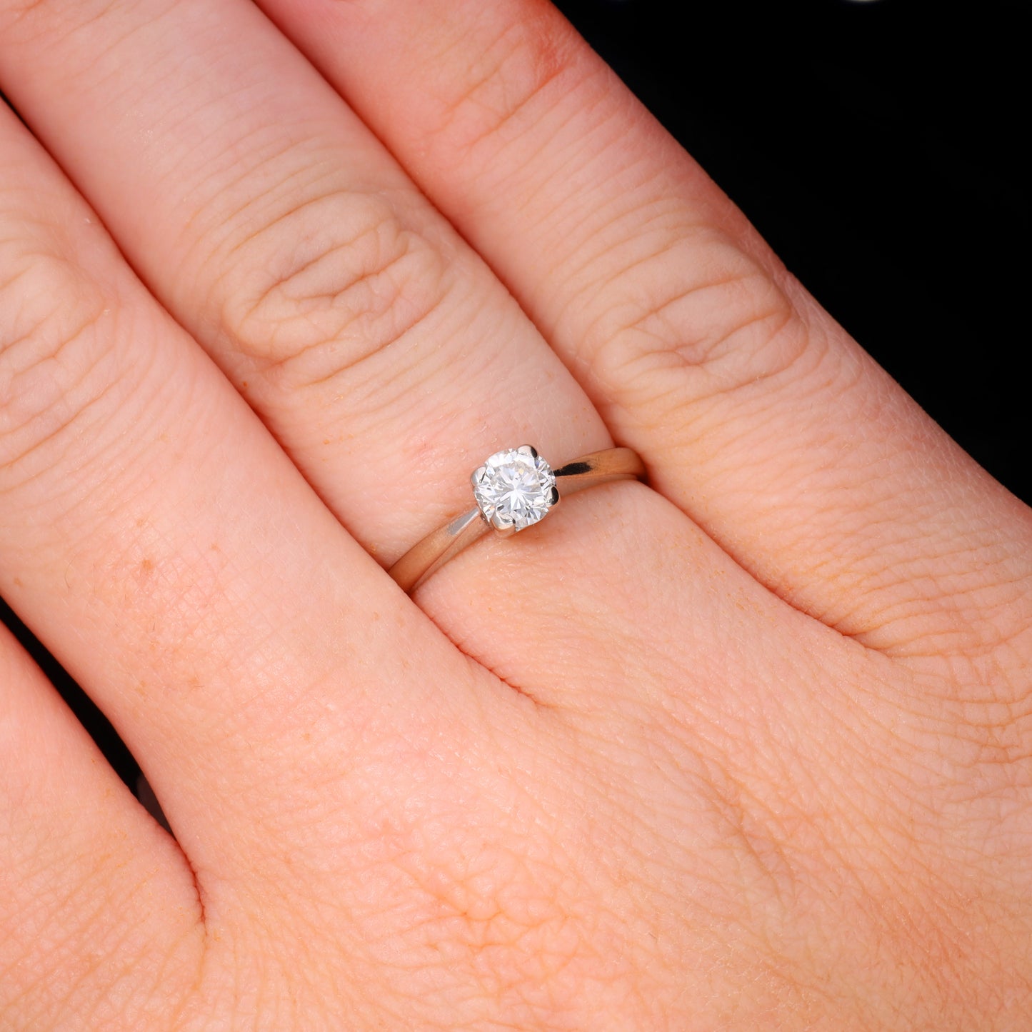 The Vintage 2002 Brilliant Cut Diamond Sparkle Ring