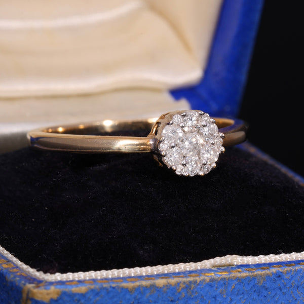 The Contemporary Diamond Daisy Cluster Ring