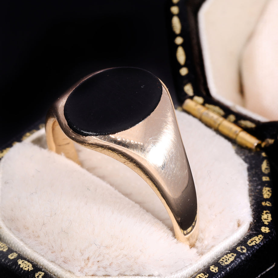 The Vintage Onyx Signet Classic Ring