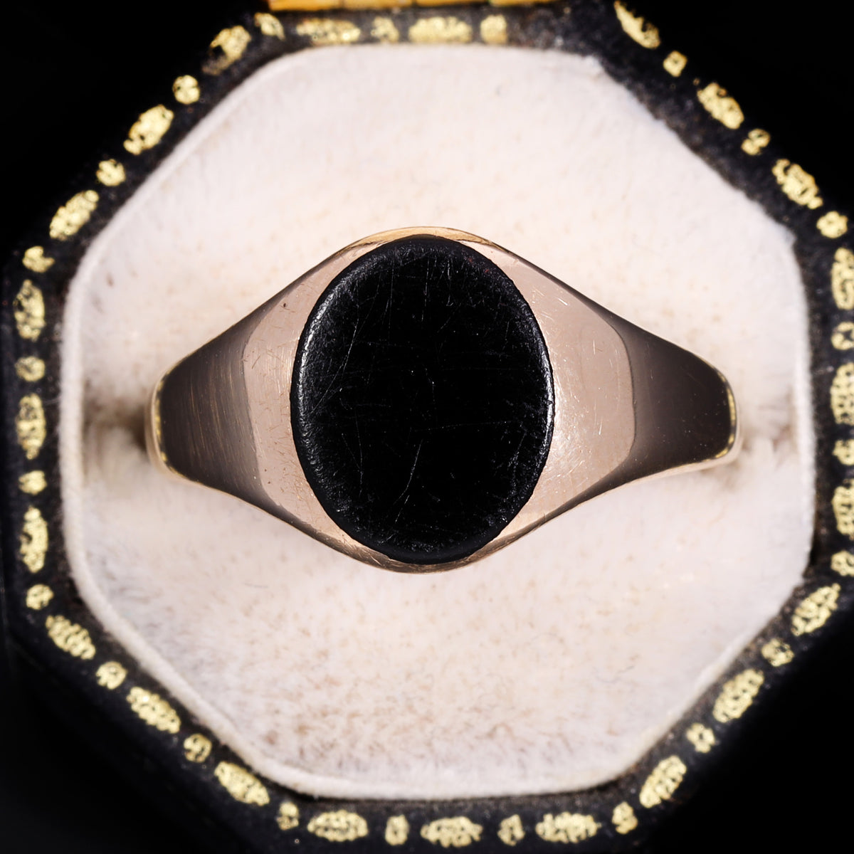 The Vintage Onyx Signet Classic Ring