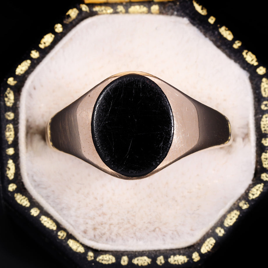 The Vintage Onyx Signet Classic Ring