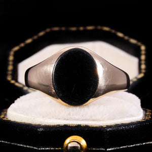 The Vintage Onyx Signet Classic Ring