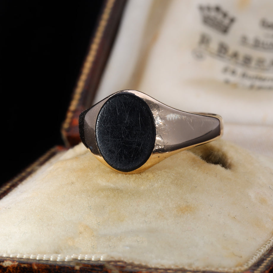 The Vintage Onyx Signet Classic Ring
