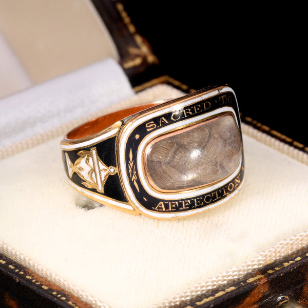 The Antique Georgian 1811 Sacred To Affection Mourning Ring