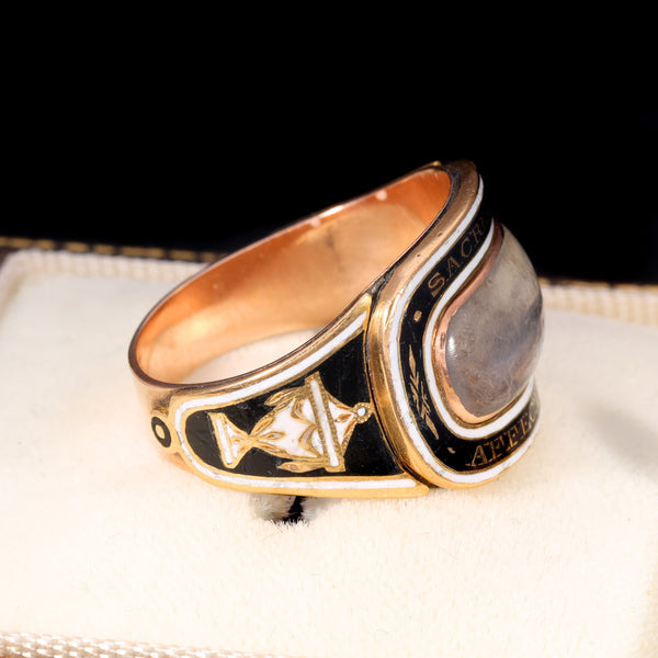 The Antique Georgian 1811 Sacred To Affection Mourning Ring