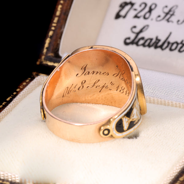 The Antique Georgian 1811 Sacred To Affection Mourning Ring