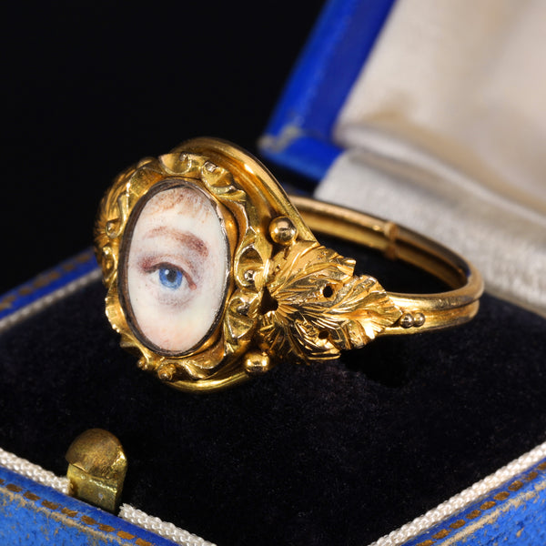 The Antique Georgian Lover's Eye Ring