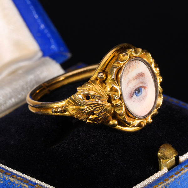 The Antique Georgian Lover's Eye Ring