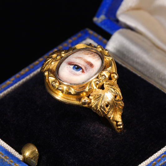 The Antique Georgian Lover's Eye Ring