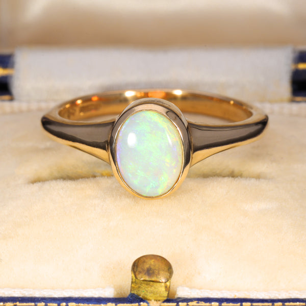 The Vintage Opal Cabochon Sleek Ring