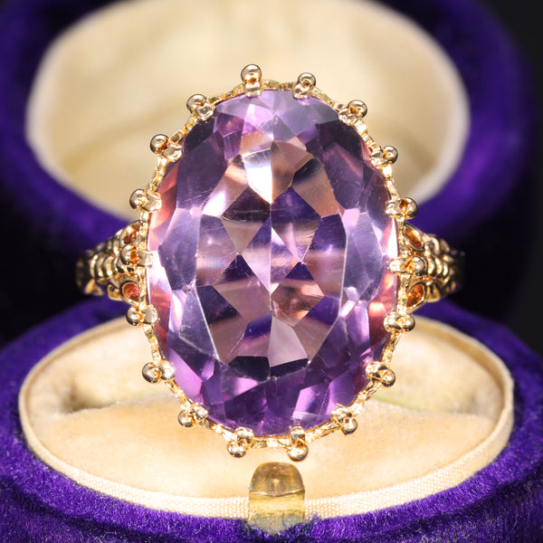 The Vintage 1973 Amethyst Spellbinding Ring