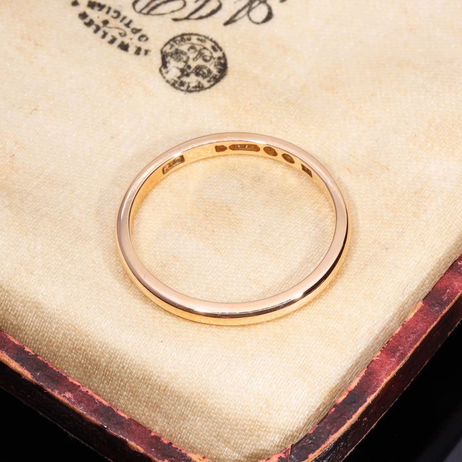 The Vintage 1943 9ct Rose Gold Wedding Ring